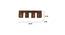 Elegant Brown Solid Wood Ceiling Light (Brown) by Urban Ladder - Dimension - 990079
