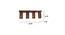 Casa Brown Solid Wood Ceiling Light (Brown) by Urban Ladder - Dimension - 990080