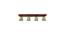 Hexagon Brown Solid Wood Ceiling Light (Brown) by Urban Ladder - Design 1 Details - 990118