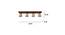 Hexagon Brown Solid Wood Ceiling Light (Brown) by Urban Ladder - Dimension - 990124