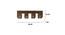 Lyon Brown Solid Wood Ceiling Light (Brown) by Urban Ladder - Dimension - 990125