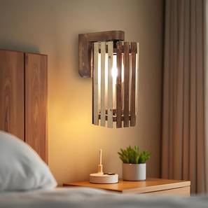 Hexa Brown Solid Wood Wall Lights-image-15