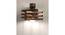 Star Brown Solid Wood Wall Lights (Brown) by Urban Ladder - Front View Design 1 - 990139