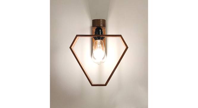 Hexad Brown Solid Wood Wall Lights (Brown) by Urban Ladder - Cross View Design 1 - 990141