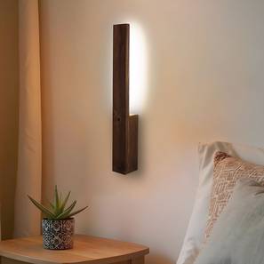 Slimline Brown Solid Wood Wall Lights-image-4