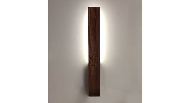 Slimline Brown Solid Wood Wall Lights (Brown) by Urban Ladder - Front View Design 1 - 990187