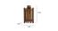 Elegant Brown Solid Wood Wall Lights (Brown) by Urban Ladder - Dimension - 990216
