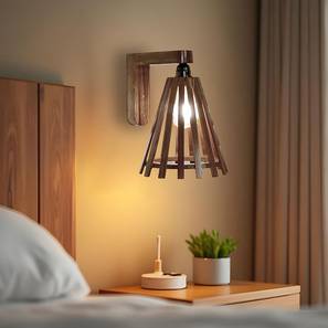 Funnel Brown Solid Wood Wall Lights