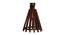 Funnel Brown Solid Wood Wall Lights (Brown) by Urban Ladder - Ground View Design 1 - 990252