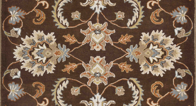 Tulisa 5X8 Feet Wool Carpets (Dark Brown, 5 x 8 Feet Carpet Size) by Urban Ladder - Design 1 Full View - 990314