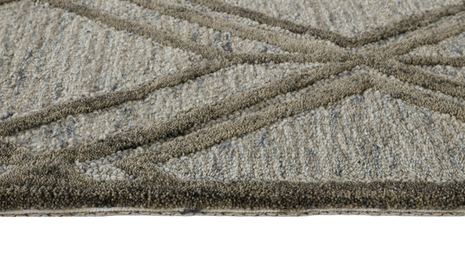 Rosemund 5X8 Feet Wool Carpets (Grey, 5 x 8 Feet Carpet Size) by Urban Ladder - Front View Design 1 - 990375