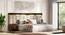 Aurelia King Size Non Storage Bed With 2 Bedside Tables In Walnut Finish (King Bed Size, Glossy Finish) by Urban Ladder - Close View - 
