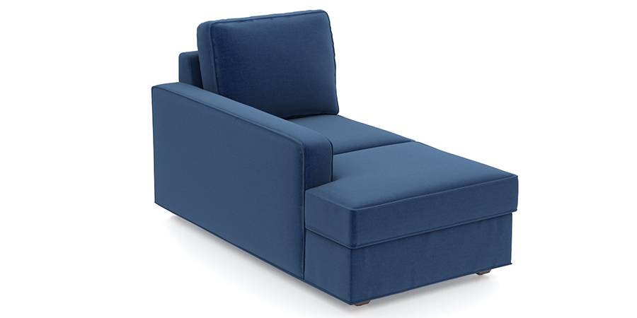 Apollo Sofa Set (Cobalt, Fabric Sofa Material, Regular Sofa Size, Soft Cushion Type, Sectional Sofa Type, Left Aligned Chaise Sofa Component, Regular Back Type, Regular Back Height) by Urban Ladder - - 99132