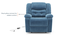 Theo single seater swivel rock recliner in Baltic Blue Premium Chenille Fabric (One Seater, Baltic Blue) by Urban Ladder - Top Image - 