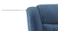 Theo single seater swivel rock recliner in Baltic Blue Premium Chenille Fabric (One Seater, Baltic Blue) by Urban Ladder - Top Image - 