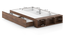 Toshi Platform Compact size Box & drawer storage bed in Classic Walnut (Drawer & Box Storage Type, Classic Walnut Finish, Double Bed Size) by Urban Ladder - Ground View - 