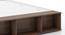Toshi Platform Compact size Box & drawer storage bed in Classic Walnut (Drawer & Box Storage Type, Classic Walnut Finish, Double Bed Size) by Urban Ladder - Close View - 