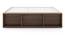 Toshi Platform Compact size Box & drawer storage bed in Classic Walnut (Drawer & Box Storage Type, Classic Walnut Finish, Double Bed Size) by Urban Ladder - Rear View - 