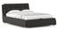 Stanhope Upholestry hydraulic King size bed in Shitake beige Premium Chenille (Queen Bed Size, Hydraulic Storage Type, Urban Grey Finish) by Urban Ladder - Front View - 991505