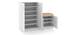 Bennis Shoe Cabinet (With Seating Configuration, Melamine Finish, 25 Pair Capacity) by Urban Ladder - Side View - 991517