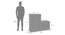 Bennis Shoe Cabinet (With Seating Configuration, Melamine Finish, 25 Pair Capacity) by Urban Ladder - Dimension - 