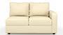 Apollo Sofa Set (Cream, Leatherette Sofa Material, Compact Sofa Size, Firm Cushion Type, Sectional Sofa Type, Left Aligned 2 Seater Sofa Component, Regular Back Type, Regular Back Height) by Urban Ladder - - 