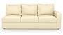 Apollo Sofa Set (Cream, Leatherette Sofa Material, Compact Sofa Size, Firm Cushion Type, Sectional Sofa Type, Left Aligned 3 Seater Sofa Component, Regular Back Type, Regular Back Height) by Urban Ladder - - 