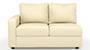 Apollo Sofa Set (Cream, Leatherette Sofa Material, Compact Sofa Size, Firm Cushion Type, Sectional Sofa Type, Right Aligned 2 Seater Sofa Component, Regular Back Type, Regular Back Height) by Urban Ladder - - 