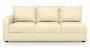 Apollo Sofa Set (Cream, Leatherette Sofa Material, Compact Sofa Size, Firm Cushion Type, Sectional Sofa Type, Right Aligned 3 Seater Sofa Component, Regular Back Type, Regular Back Height) by Urban Ladder - - 