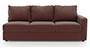 Apollo Sofa Set (Burgundy, Leatherette Sofa Material, Regular Sofa Size, Soft Cushion Type, Sectional Sofa Type, Left Aligned 3 Seater Sofa Component, Regular Back Type, Regular Back Height) by Urban Ladder - - 