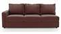 Apollo Sofa Set (Burgundy, Leatherette Sofa Material, Regular Sofa Size, Soft Cushion Type, Sectional Sofa Type, Right Aligned 3 Seater Sofa Component, Regular Back Type, Regular Back Height) by Urban Ladder - - 