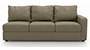 Apollo Sofa Set (Cappuccino, Leatherette Sofa Material, Regular Sofa Size, Firm Cushion Type, Sectional Sofa Type, Left Aligned 3 Seater Sofa Component, Regular Back Type, Regular Back Height) by Urban Ladder - - 