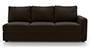 Apollo Sofa Set (Chocolate, Leatherette Sofa Material, Compact Sofa Size, Firm Cushion Type, Sectional Sofa Type, Left Aligned 3 Seater Sofa Component, Regular Back Type, Regular Back Height) by Urban Ladder - - 