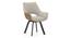 Casey Swivel Dining Chair in Dual Tone (Set of 2) (Beige and Tan Finish) by Urban Ladder - Side View - 