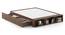 Toshi Platform Compact size Box & drawer storage bed in Classic Walnut (Queen Bed Size, Drawer & Box Storage Type, Classic Walnut Finish) by Urban Ladder - Storage Image - 