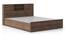 Amy Storage Bed with Zoey Bedside Table (Queen Bed Size, Classic Walnut Finish, Bed + 2 Bedside Table Set) by Urban Ladder - Cross View Design 1 - 991784