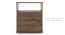 Amy Storage Bed with Zoey Bedside Table (Queen Bed Size, Classic Walnut Finish, Bed + 2 Bedside Table Set) by Urban Ladder - Storage Image - 991792