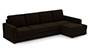 Apollo Sofa Set (Dark Earth, Fabric Sofa Material, Regular Sofa Size, Soft Cushion Type, Sectional Sofa Type, Sectional Master Sofa Component, Regular Back Type, Regular Back Height) by Urban Ladder - - 99201