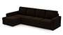 Apollo Sofa Set (Dark Earth, Fabric Sofa Material, Regular Sofa Size, Soft Cushion Type, Sectional Sofa Type, Sectional Master Sofa Component, Regular Back Type, Regular Back Height) by Urban Ladder - - 99203