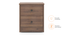 Macy Non Storage Bed With Hazel Bedside Table (King Bed Size, Classic Walnut Finish, Bed + 2 Bedside Table Set, non_storage Storage Type) by Urban Ladder - Design 1 Details - 992030