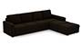 Apollo Sofa Set (Dark Earth, Fabric Sofa Material, Regular Sofa Size, Soft Cushion Type, Sectional Sofa Type, Sectional Master Sofa Component, Regular Back Type, Regular Back Height) by Urban Ladder - - 99205