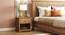 Tuscany Non Storage Bed With Tuscany Bedside table (King Bed Size, Natural Finish, Bed + 2 Bedside Table Set, non_storage Storage Type) by Urban Ladder - Design 1 Full View - 992097