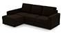 Apollo Sofa Set (Dark Earth, Fabric Sofa Material, Regular Sofa Size, Soft Cushion Type, Sectional Sofa Type, Sectional Master Sofa Component, Regular Back Type, Regular Back Height) by Urban Ladder - - 99211