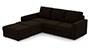 Apollo Sofa Set (Dark Earth, Fabric Sofa Material, Regular Sofa Size, Soft Cushion Type, Sectional Sofa Type, Sectional Master Sofa Component, Regular Back Type, Regular Back Height) by Urban Ladder - - 99215