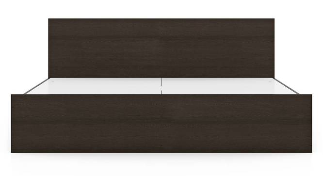 Zoey Non Storage Bed With Zoey Bedside Table (King Bed Size, Dark Wenge Finish, Bed + 1 Bedside Table Set, non_storage Storage Type) by Urban Ladder - Design 1 Full View - 992216