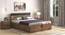 Aruba Bedroom (Bed + Bedside Table) (Queen Bed Size, Classic Walnut Finish, Bed + 2 Bedside Table Set) by Urban Ladder - - 