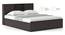 Amy Bedroom (Bed + Bedside Table) (King Bed Size, Dark Wenge Finish, Bed + 1 Bedside Table Set) by Urban Ladder - - 
