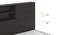 Amy Bedroom (Bed + Bedside Table) (King Bed Size, Dark Wenge Finish, Bed + 1 Bedside Table Set) by Urban Ladder - - 