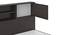 Amy Bedroom (Bed + Bedside Table) (King Bed Size, Dark Wenge Finish, Bed + 1 Bedside Table Set) by Urban Ladder - - 