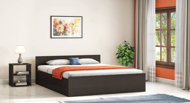 Sadie Bedroom (Bed + Bedside Table) (King Bed Size, Dark Wenge Finish, Bed + 2 Bedside Table Set) by Urban Ladder - - 